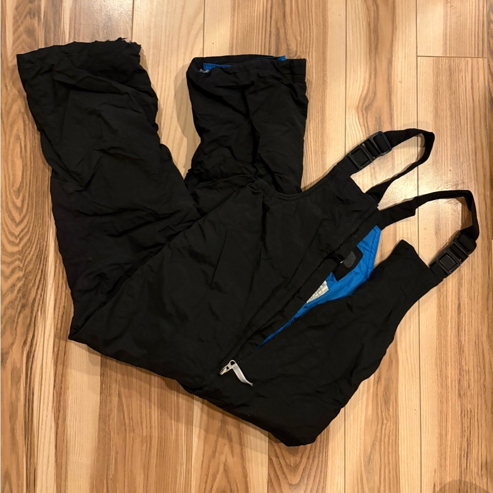 Lands' End Kids' Black Snow Bibs